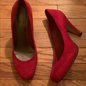 Aldo red pumps